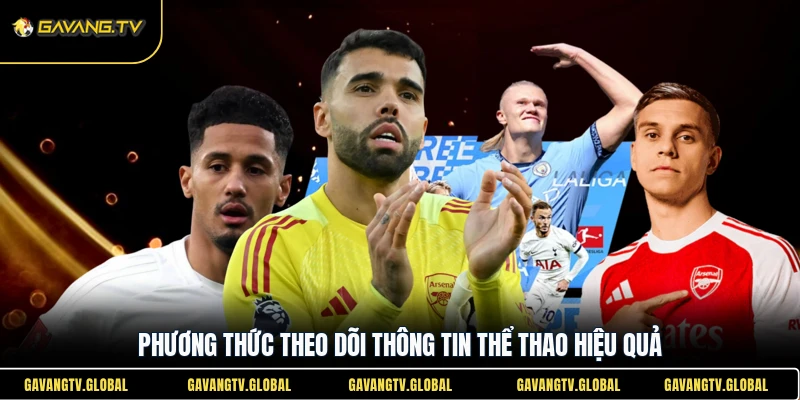 Phương thức theo dõi thông tin thể thao hiệu quả